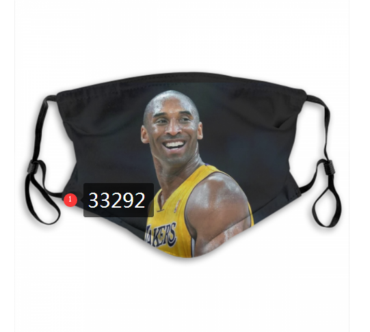 2021 NBA Los Angeles Lakers #24 kobe bryant 33292 Dust mask with filter->nba dust mask->Sports Accessory